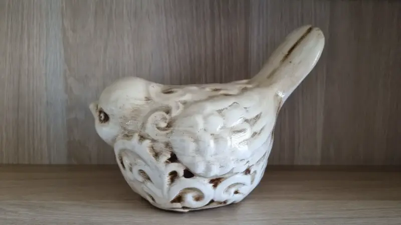 Figura Decorativa de Pájaro en Cerámica - 4