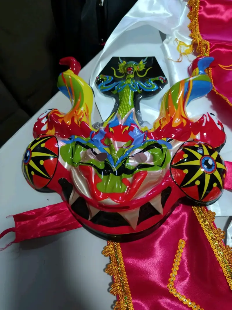 Disfraz de Diablada con Máscara Colorida - 2