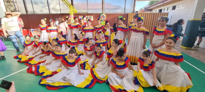 Vestido típico folclórico con colores vibrantes - 2