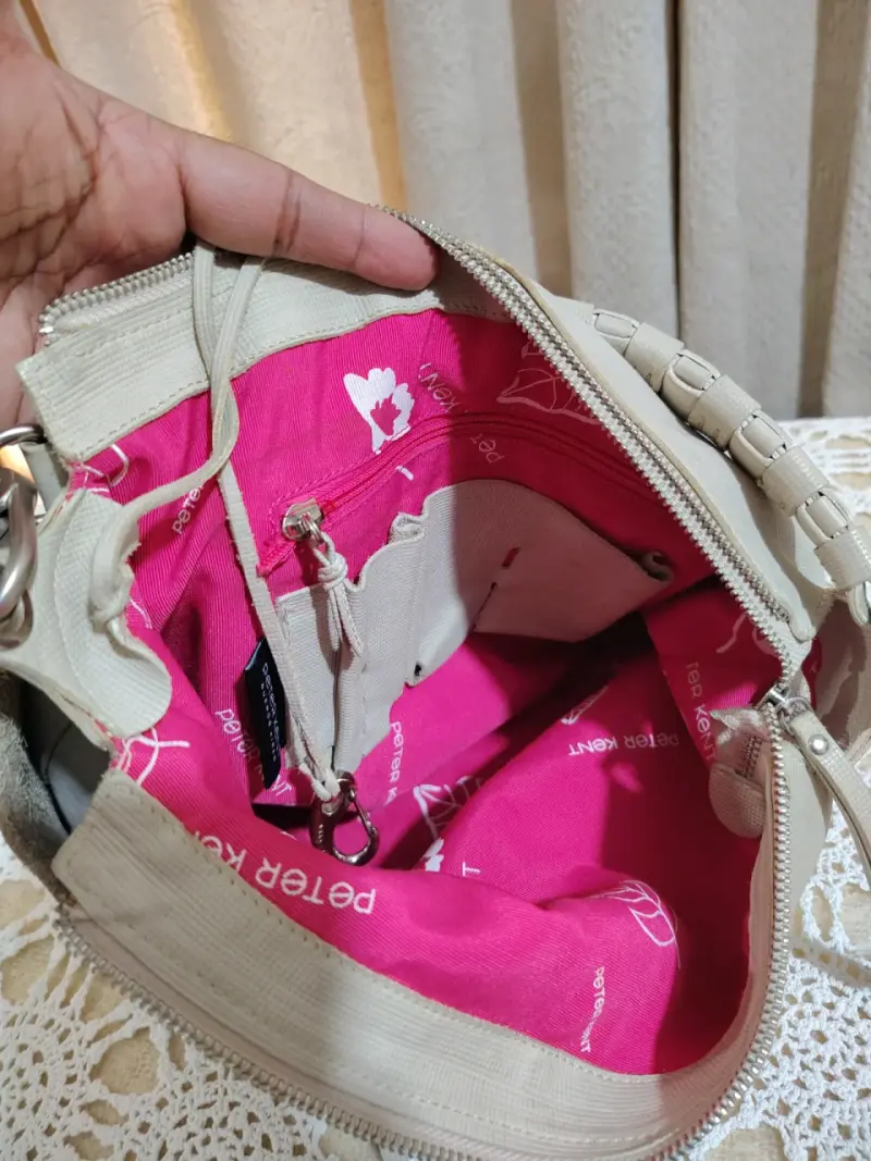 Peter Kent 100% cuero cartera original - 4