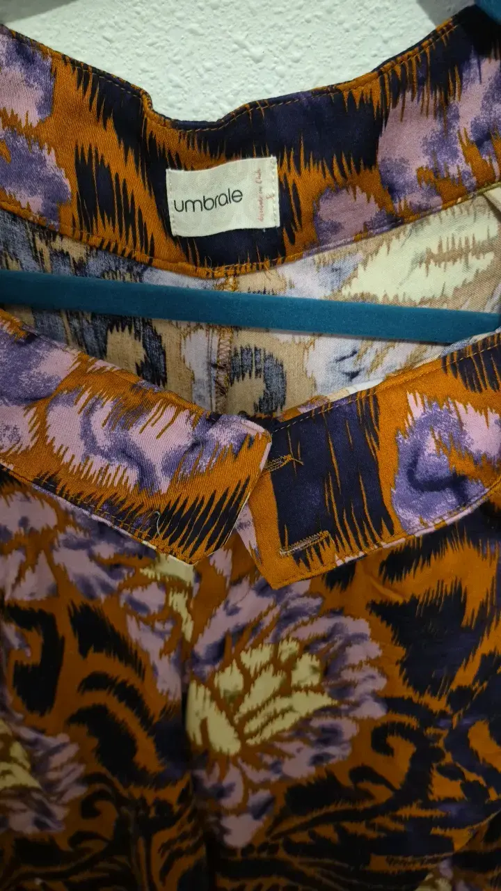 Palazo estampado floral Umbrale en tonos cálidos - 2