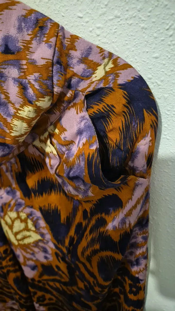 Palazo estampado floral Umbrale en tonos cálidos - 3