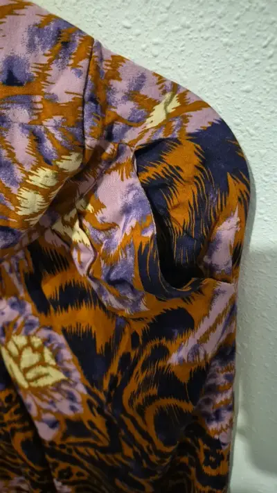 Palazo estampado floral Umbrale en tonos cálidos - miniatura 3