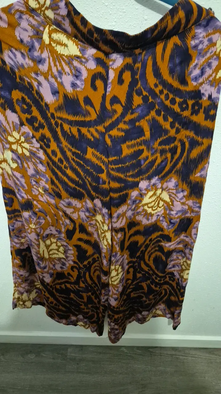 Palazo estampado floral Umbrale en tonos cálidos - 4