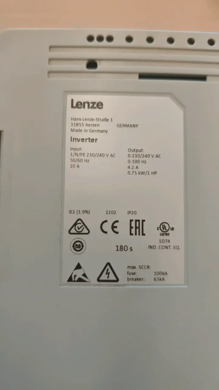 Inversor Lenze H310 con pantalla LCD - 5