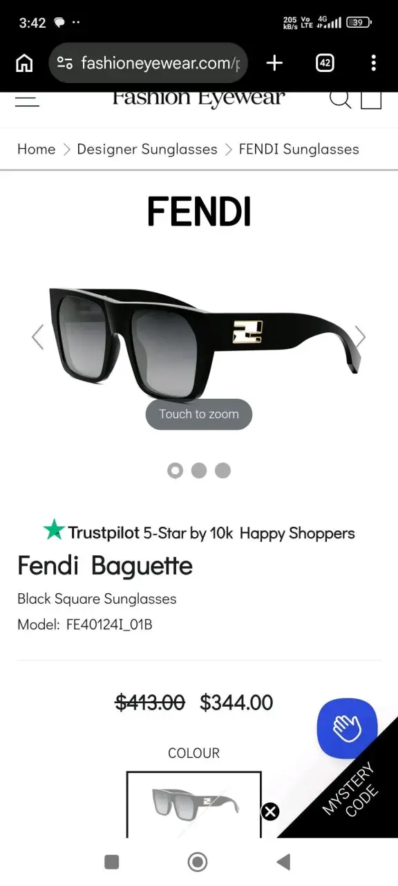 Gafas de sol Fendi negras estilo moderno - 6