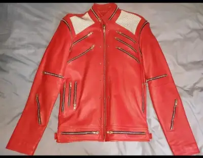 Chaqueta de cuero Beat it Michael Jackson - miniatura 1