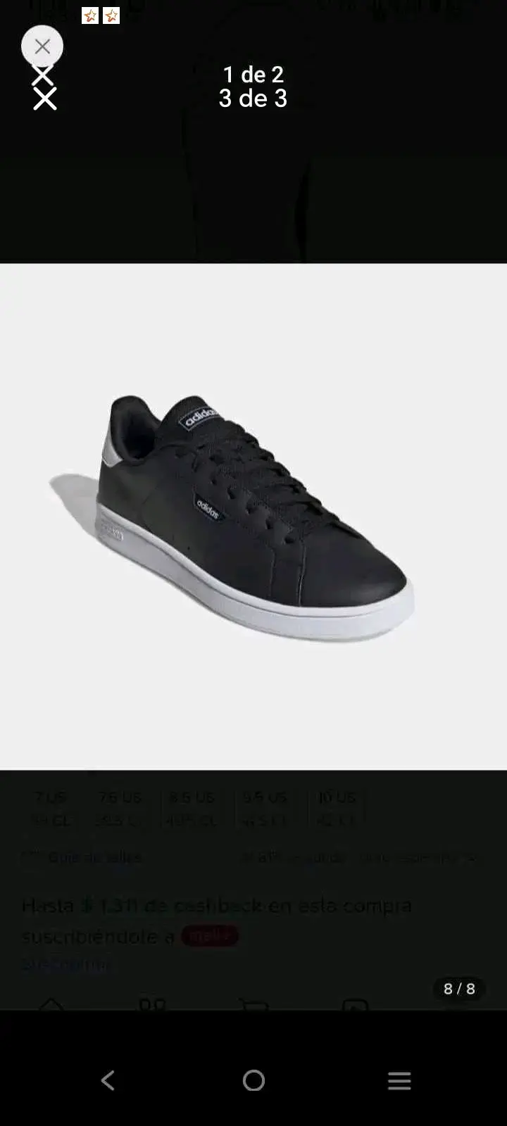 Zapatillas negras Adidas para hombre - 1