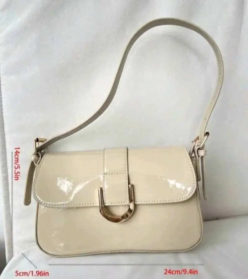 Cartera de Hombro Beige Elegante - 2