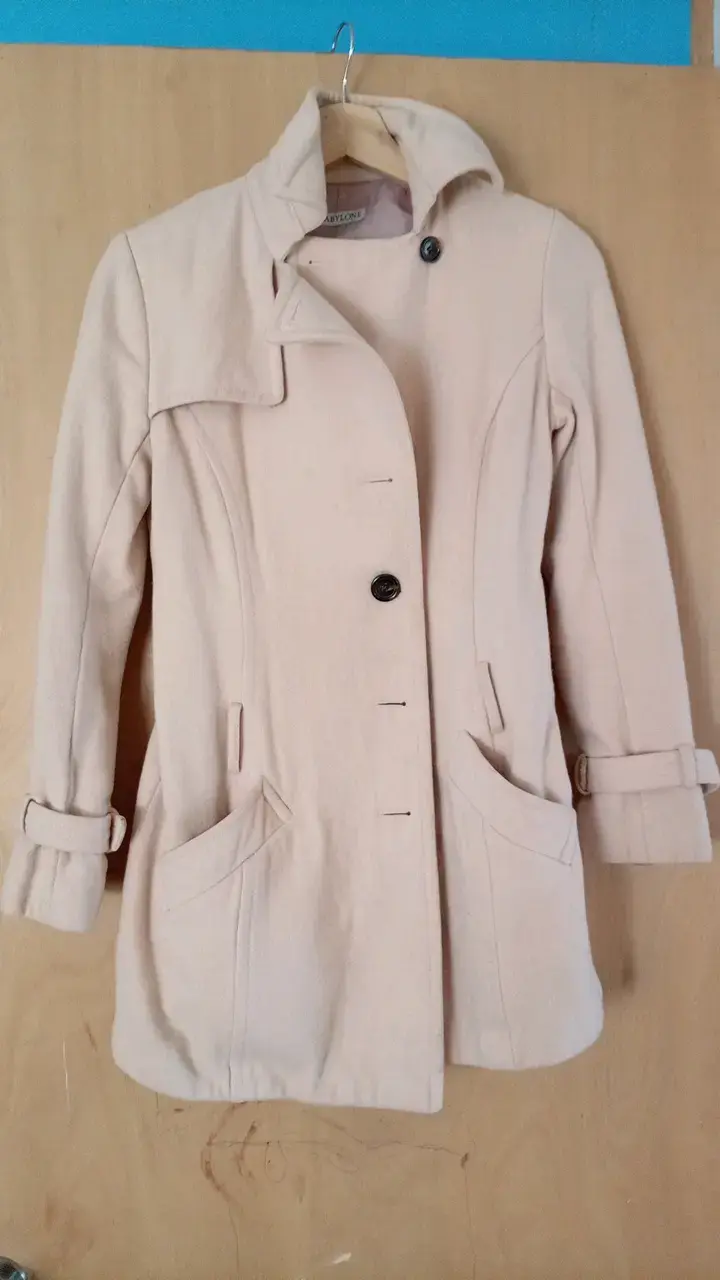 Abrigo beige de mujer Babylone - 1