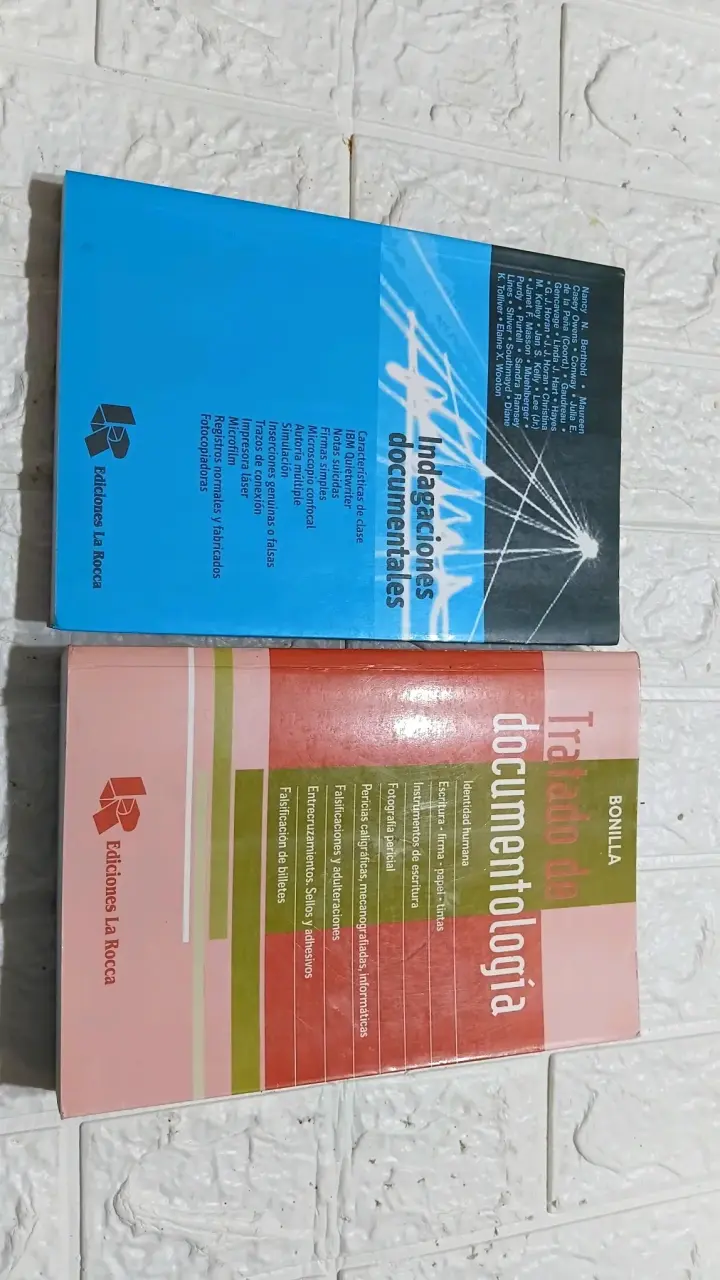 Libros de Documentología y Peritaje Forense - 3
