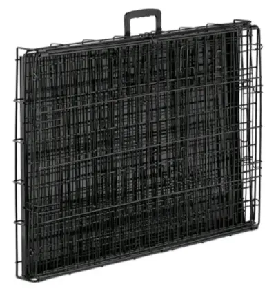 Jaula plegable para perros de metal negra - miniatura 4