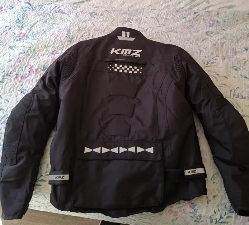 Chaqueta de moto impermeable KMZ negra - 2