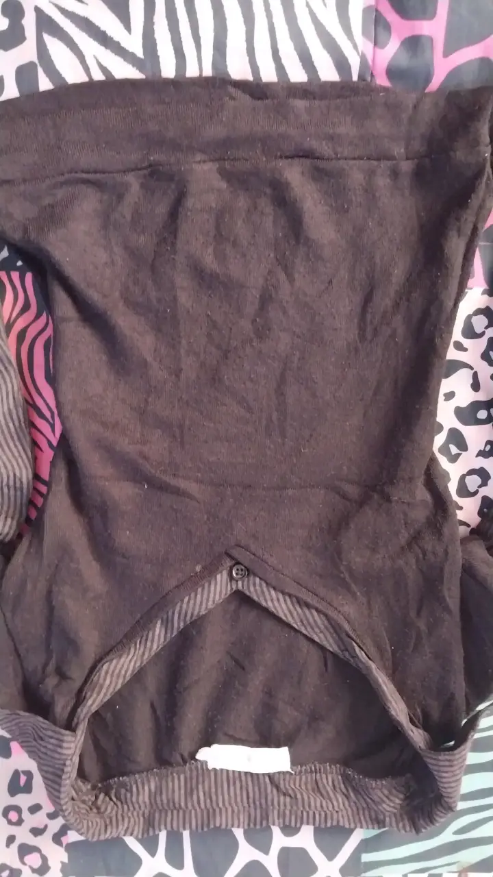 Polera negra con mangas de encaje Cacharel - 3