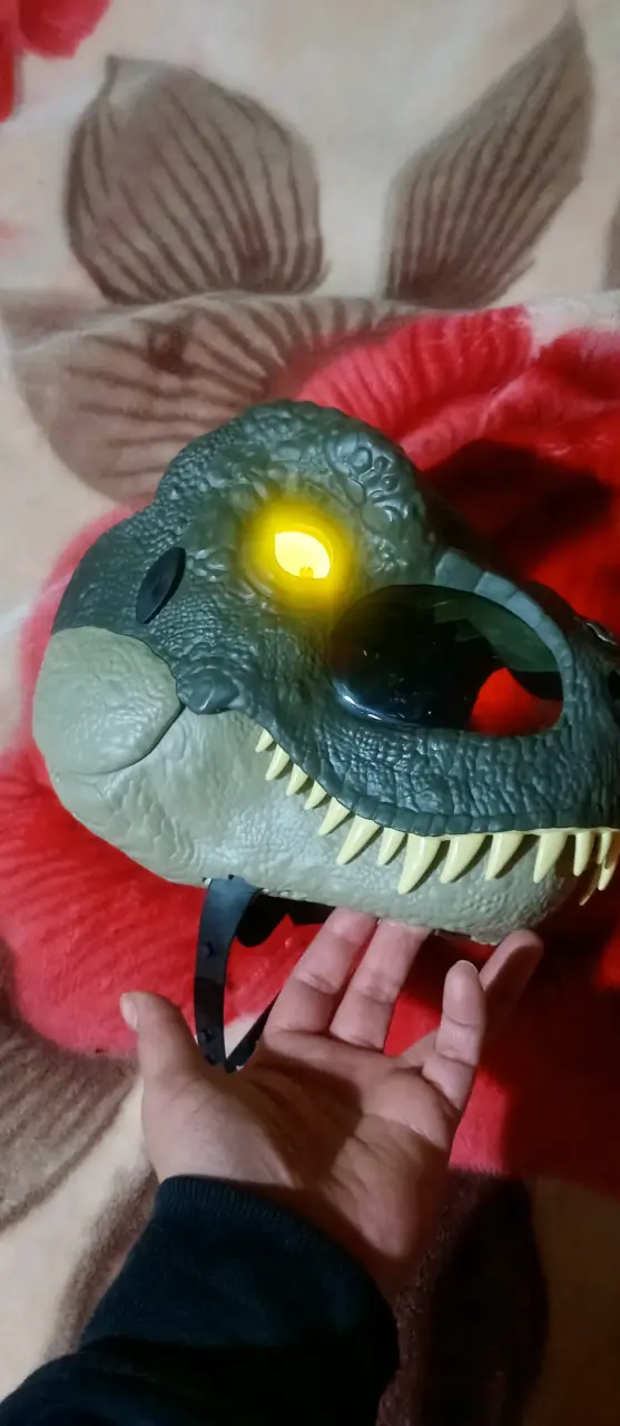 Máscara de dinosaurio con luces LED - 2