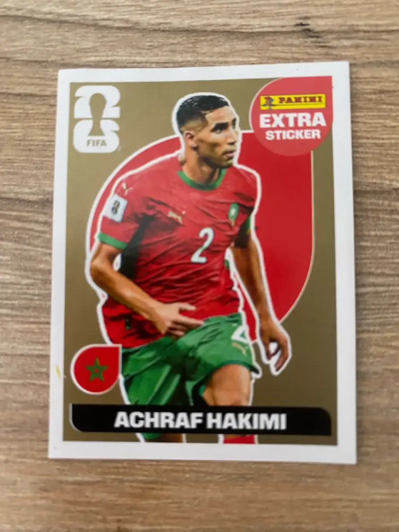 Lámina Extra Panini Achraf Hakimi Mundial 2026 - 1