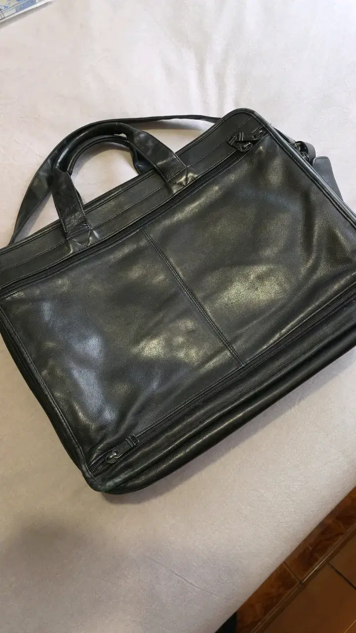 Maletín de cuero negro Tumi Vintage - 3