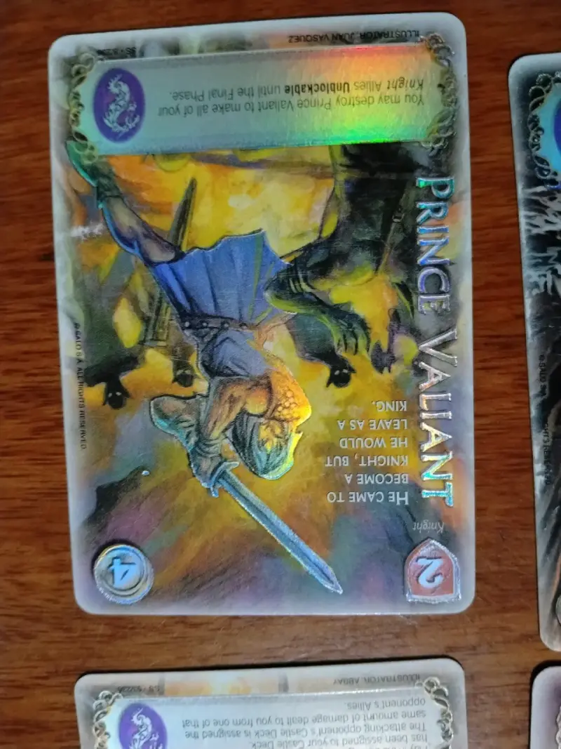 Cartas de juego mitos y leyendas inglés - 5