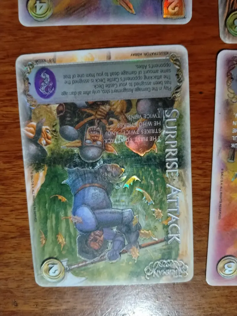 Cartas de juego mitos y leyendas inglés - 6