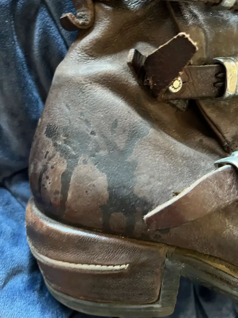 Botines de cuero AS98 marrón con hebillas y cierre - 2