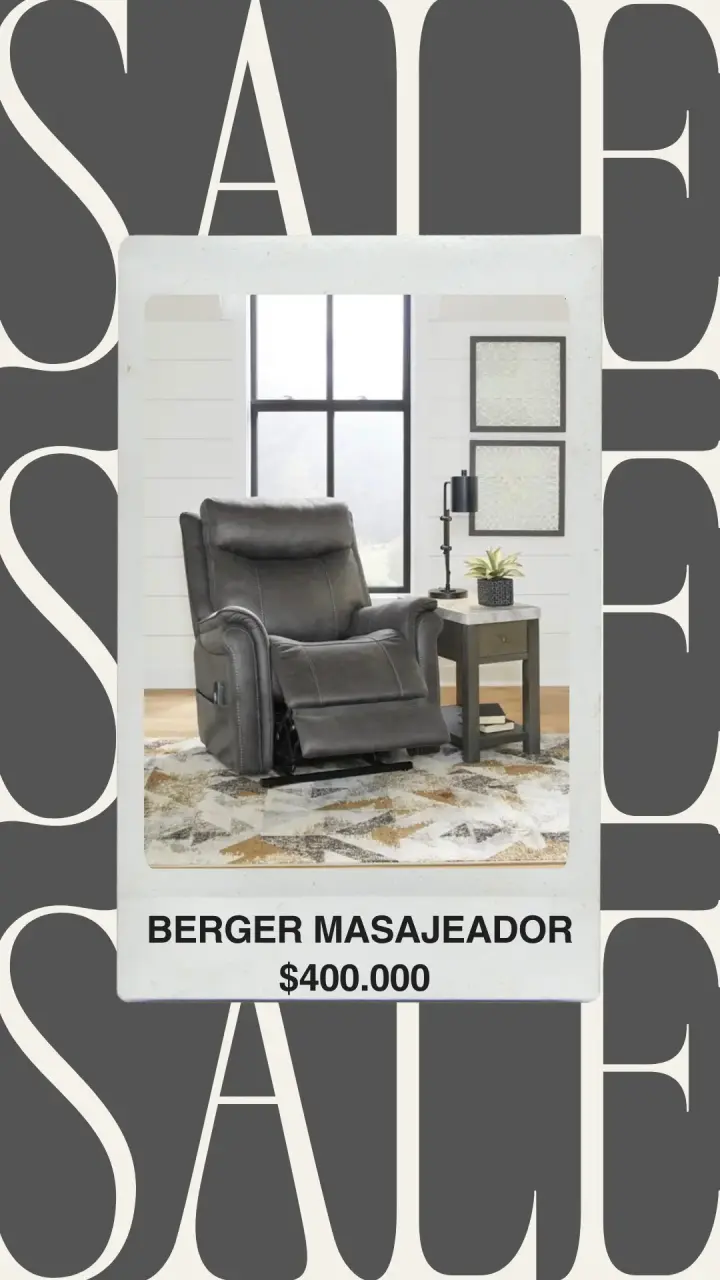 Sillón Reclinable Masajeador Gris