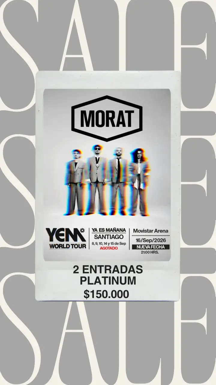 Entradas Platinum para concierto de Morat en Santiago