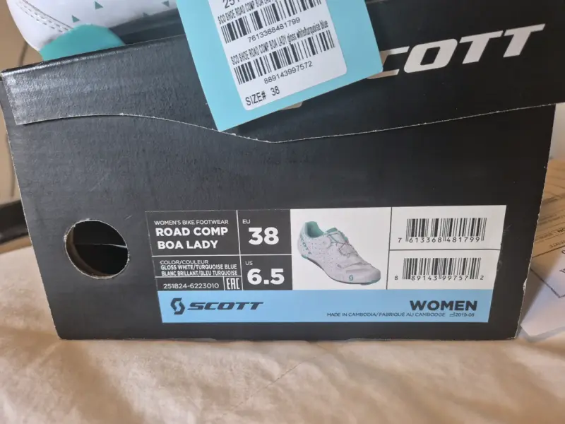 Zapatillas de Ciclismo Scott Road Comp Boa Lady Blancas - 2