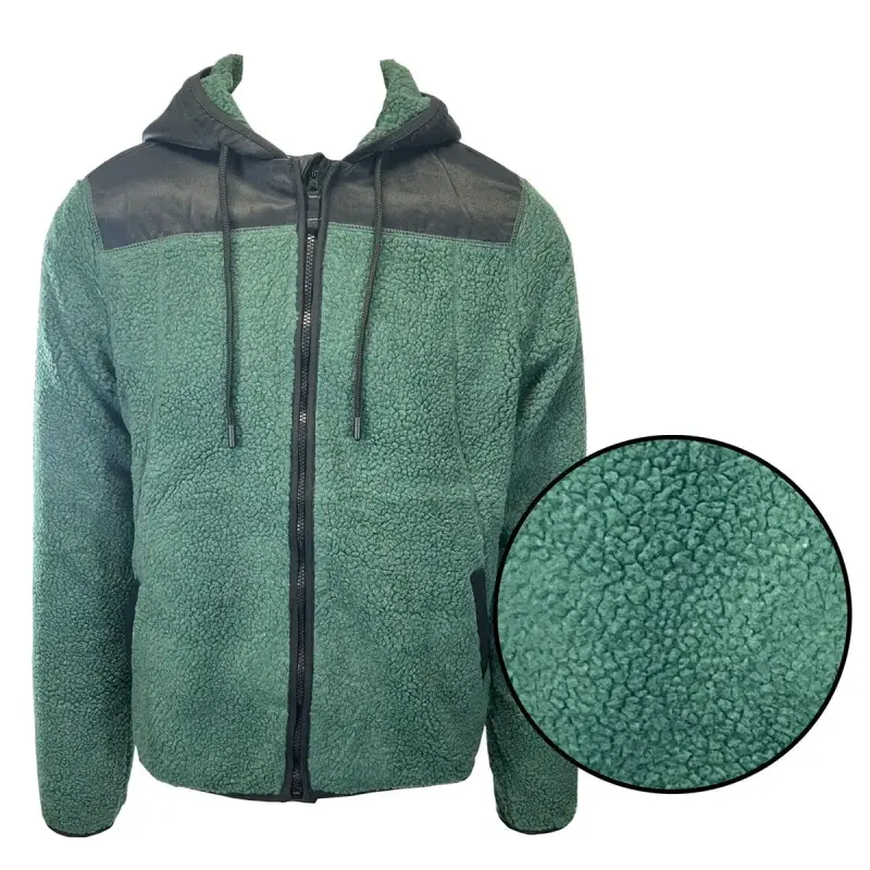 Chaqueta de lana con capucha para hombre - 3