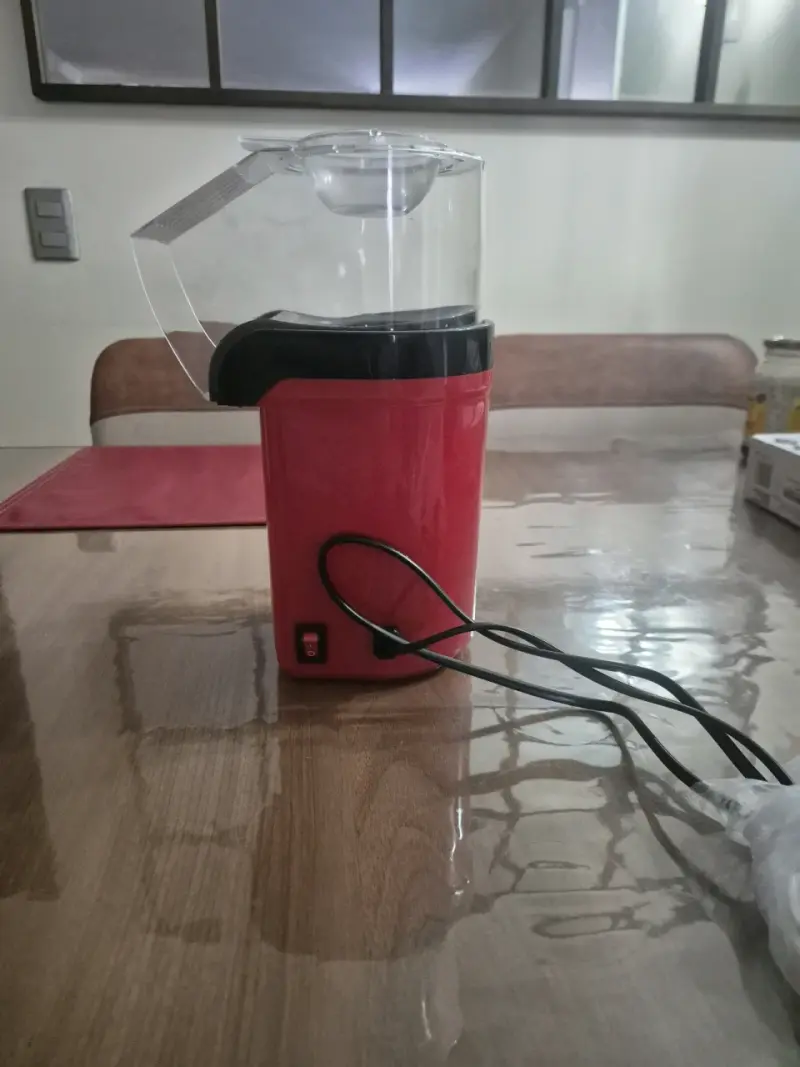 Máquina para hacer palomitas de maíz eléctrica roja