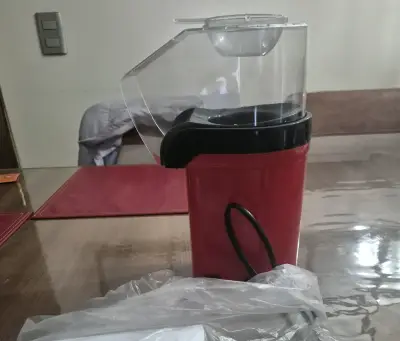 Máquina para hacer palomitas de maíz eléctrica roja - miniatura 3