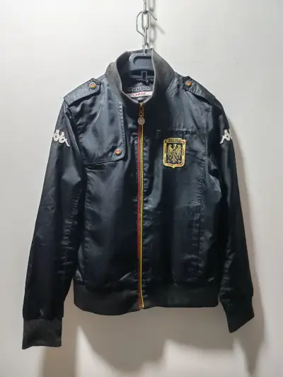Chaqueta negra Kappa Alemania con bordado - miniatura 1