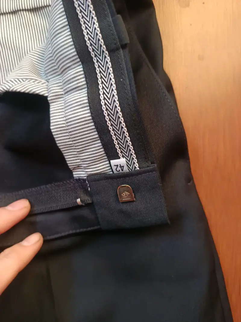 Pantalón de vestir negro para hombre talla 42 - 2