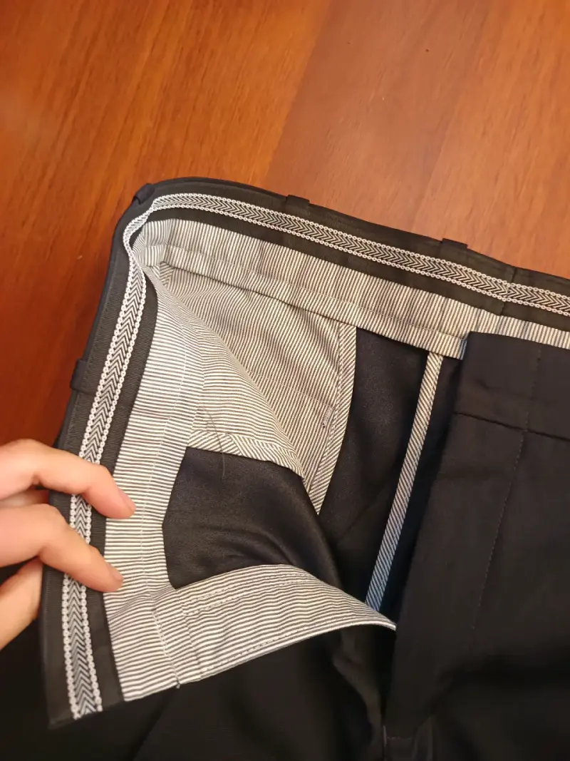 Pantalón de vestir negro para hombre talla 42 - 3