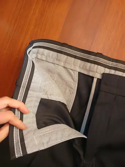 Pantalón de vestir negro para hombre talla 42 - miniatura 3