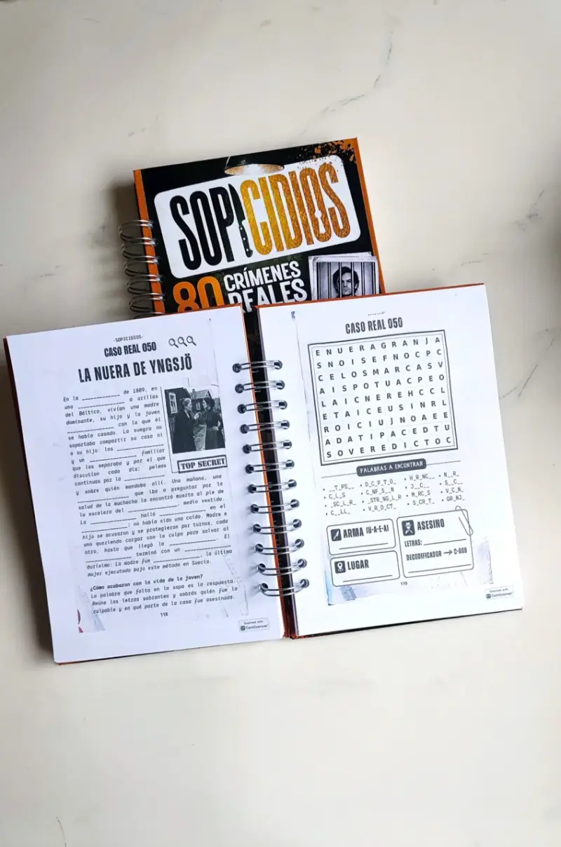 Cuadernos de acertijos Murdoku y Sopcidios - 2