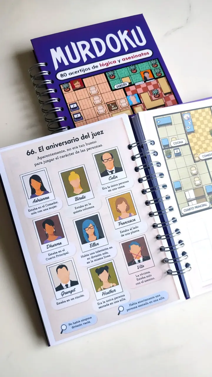 Cuadernos de acertijos Murdoku y Sopcidios - 6