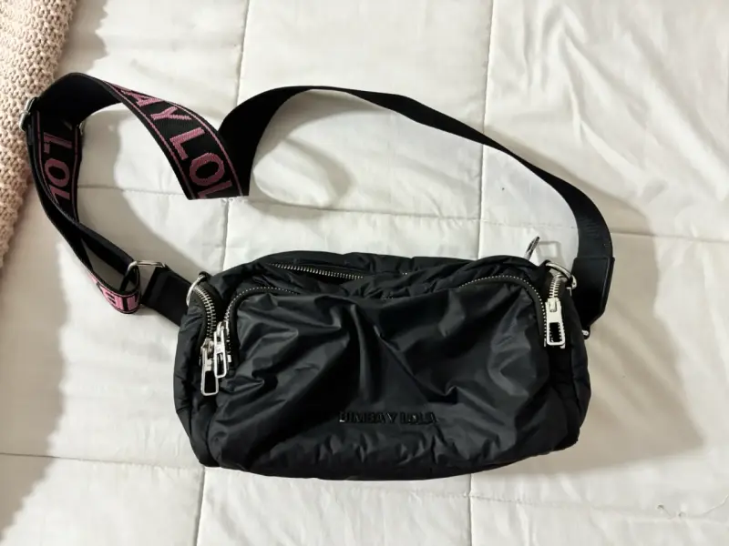 Bandolera negra Bimba y Lola con correa ajustable - 6