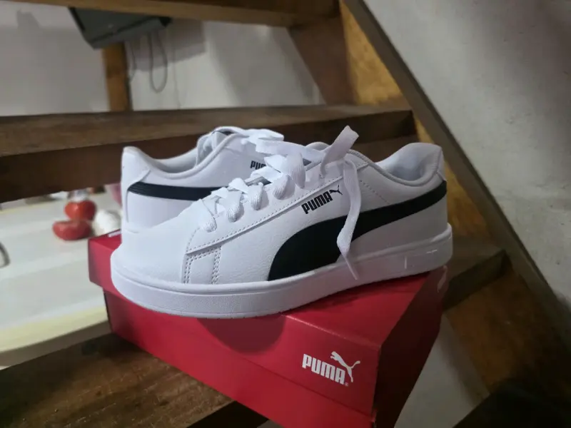 Zapatillas deportivas blancas Puma unisex - 4