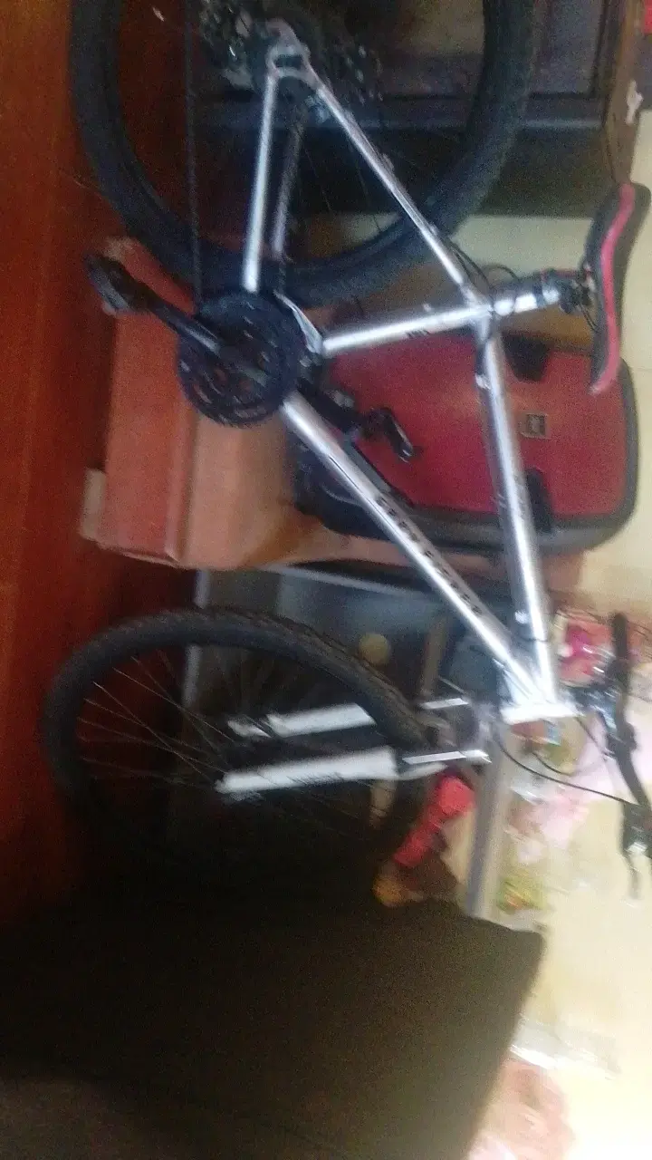 Bicicleta de montaña con suspensión delantera