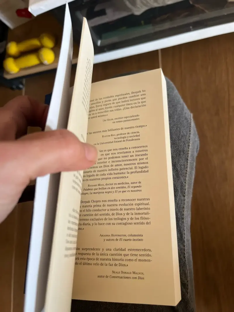 Libro 'Conocer a Dios' de Deepak Chopra - 3