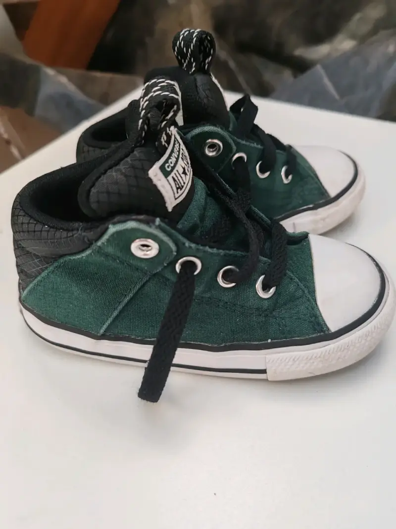 Zapatillas Converse All Star verdes para niños - 2