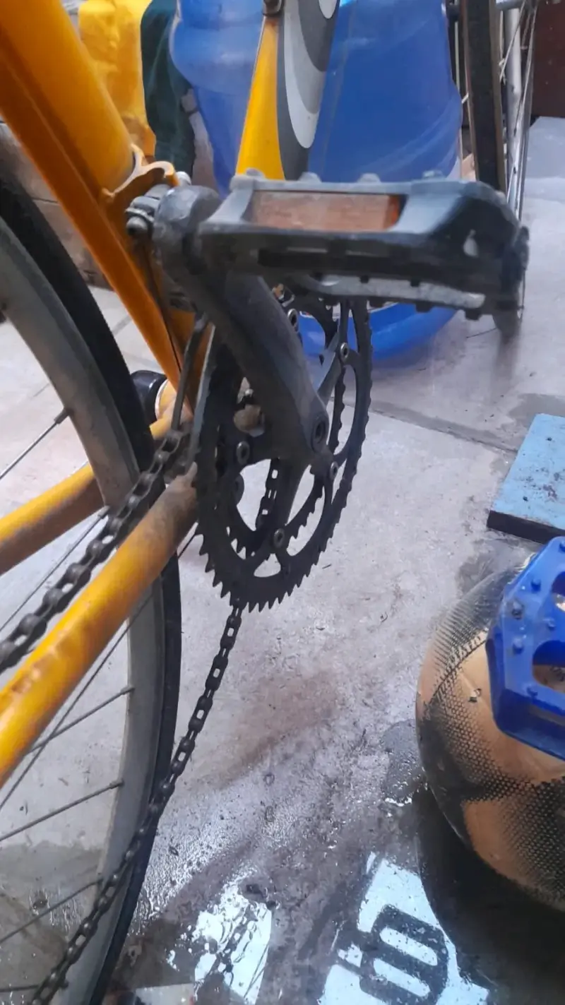 Bicicleta de Carretera Amarilla con Frenos Alhonga - 6