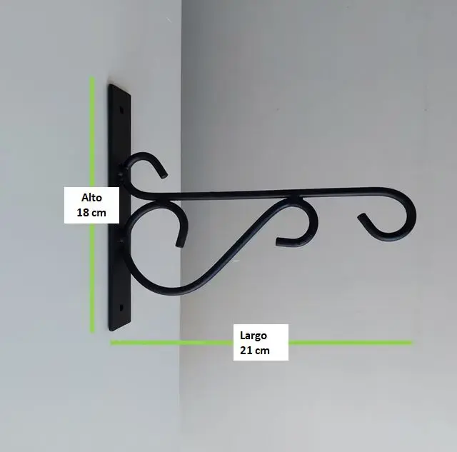 Soporte de hierro para estantería