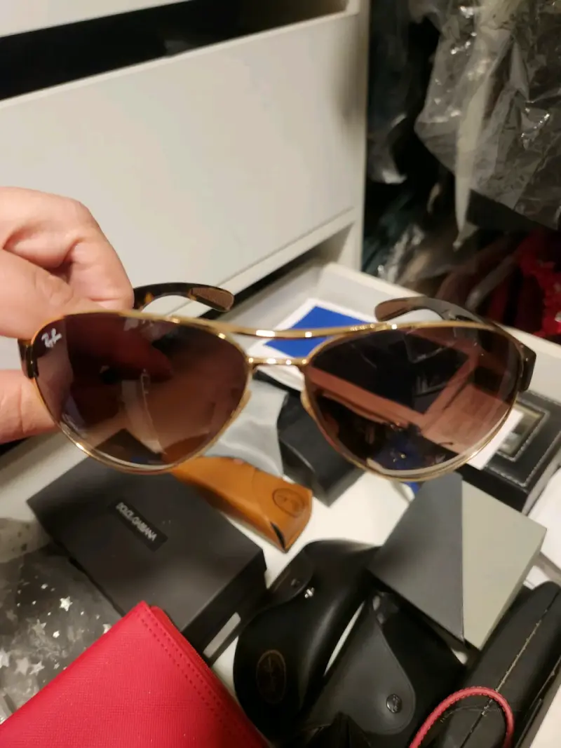 Gafas de sol Ray-Ban aviador doradas - 1