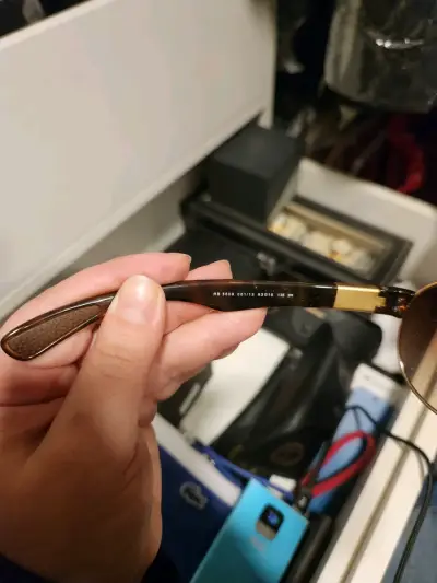Gafas de sol Ray-Ban aviador doradas - miniatura 3