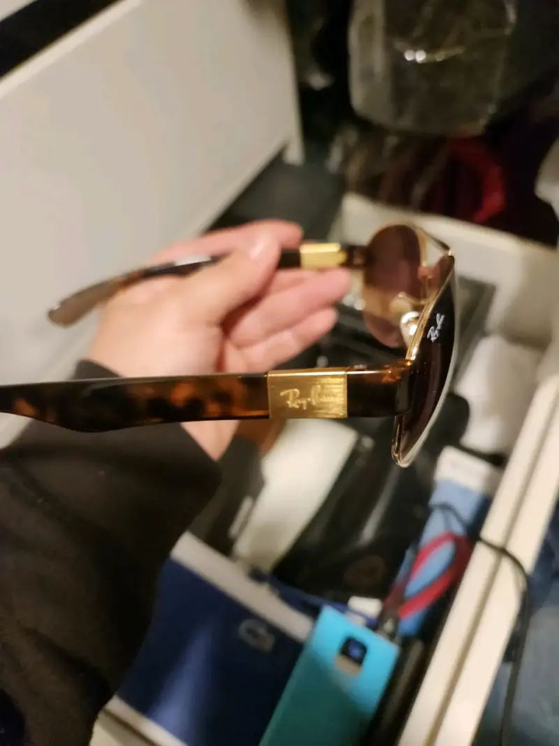 Gafas de sol Ray-Ban aviador doradas - 4