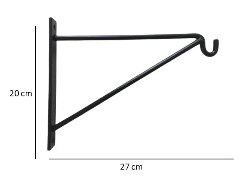 Soporte de pared metálico para macetas - 2