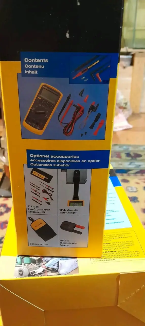 Multímetro Industrial Fluke 87V con Medición de Temperatura - 1