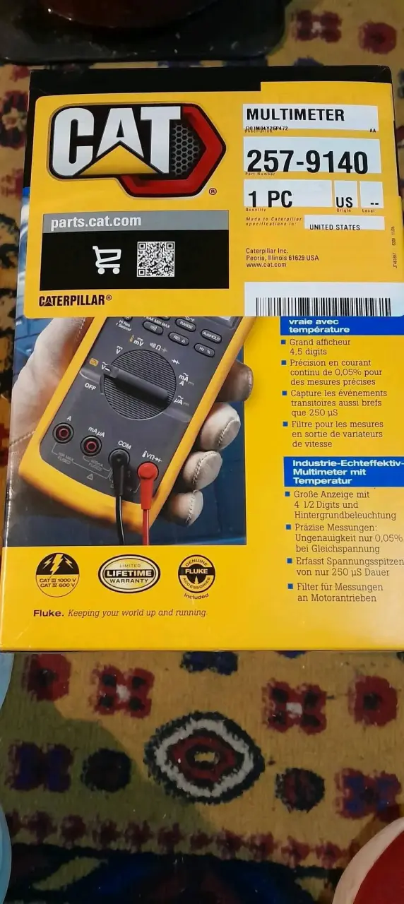Multímetro Industrial Fluke 87V con Medición de Temperatura - 2