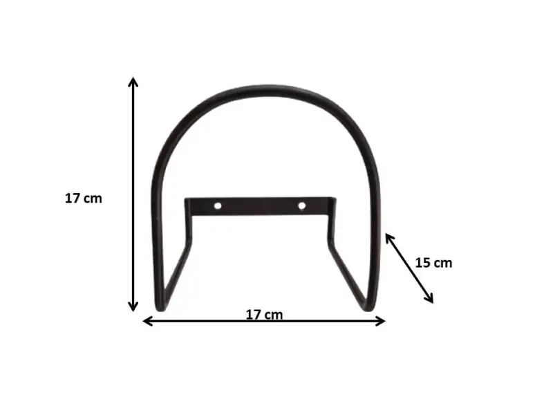 Soporte de pared para manguera metálico - 2